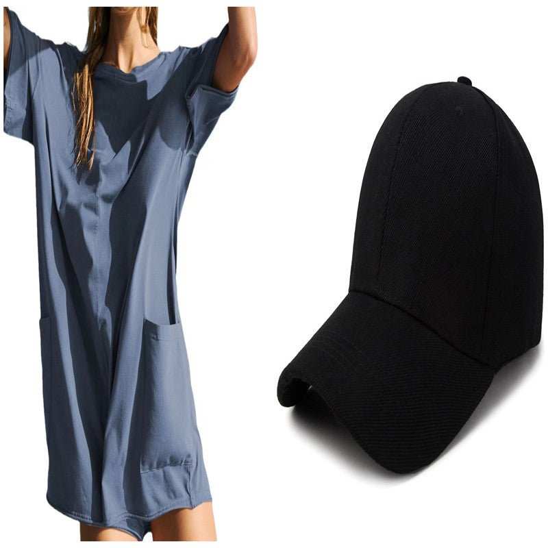 Women's Loose Short - sleeved Shorts Jumpsuit Summer Casual Backless Beach Overall Pants With Pockets - AMIR BAGS INDIA PRIVATE LIMITED