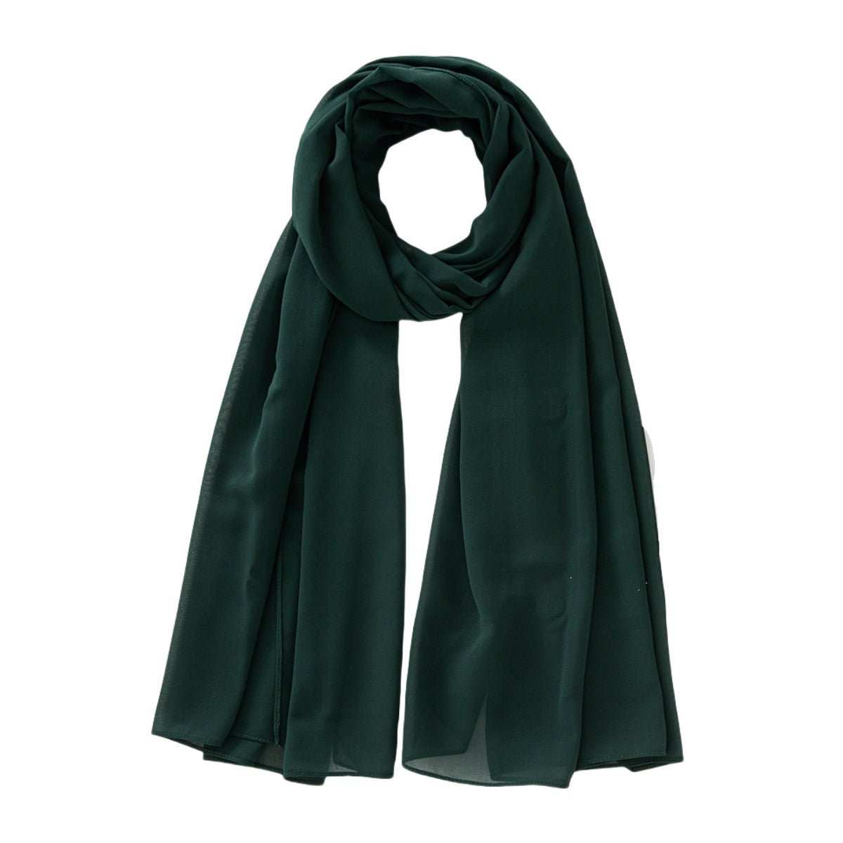 Women's Pure Color Pearl Chiffon Bubble Scarf Gauze Scarf - AMIR BAGS INDIA PRIVATE LIMITED