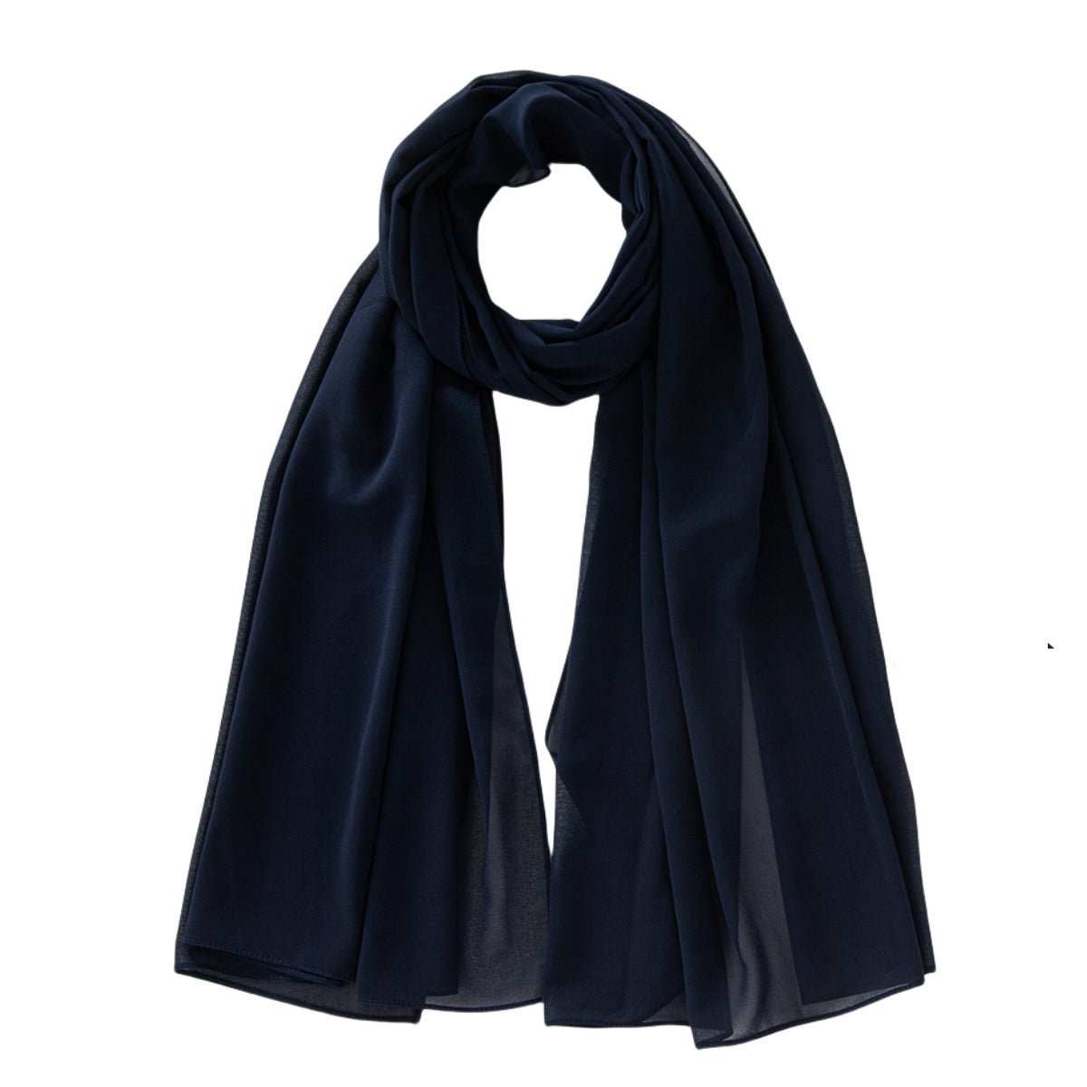 Women's Pure Color Pearl Chiffon Bubble Scarf Gauze Scarf - AMIR BAGS INDIA PRIVATE LIMITED