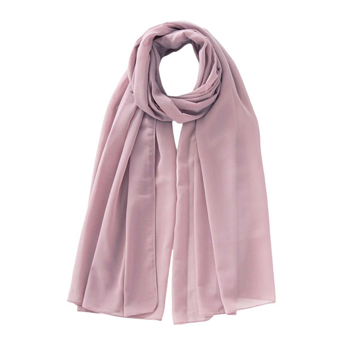 Women's Pure Color Pearl Chiffon Bubble Scarf Gauze Scarf - AMIR BAGS INDIA PRIVATE LIMITED