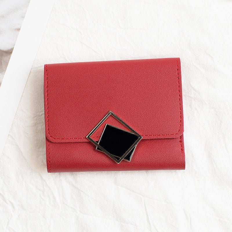 Women's Short Chic Flip Zipper Multiple Card Slots Wallet - AMIR BAGS INDIA PRIVATE LIMITED