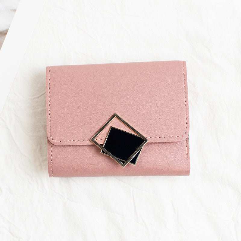 Women's Short Chic Flip Zipper Multiple Card Slots Wallet - AMIR BAGS INDIA PRIVATE LIMITED
