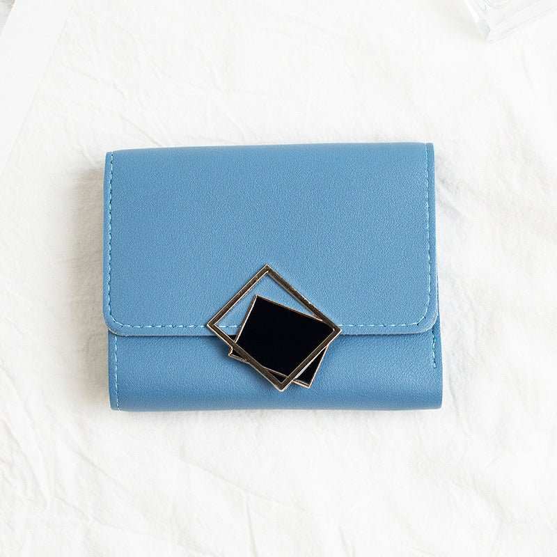 Women's Short Chic Flip Zipper Multiple Card Slots Wallet - AMIR BAGS INDIA PRIVATE LIMITED