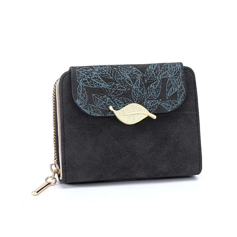 Women's Short Print Flip Zipper Wallet - AMIR BAGS INDIA PRIVATE LIMITED