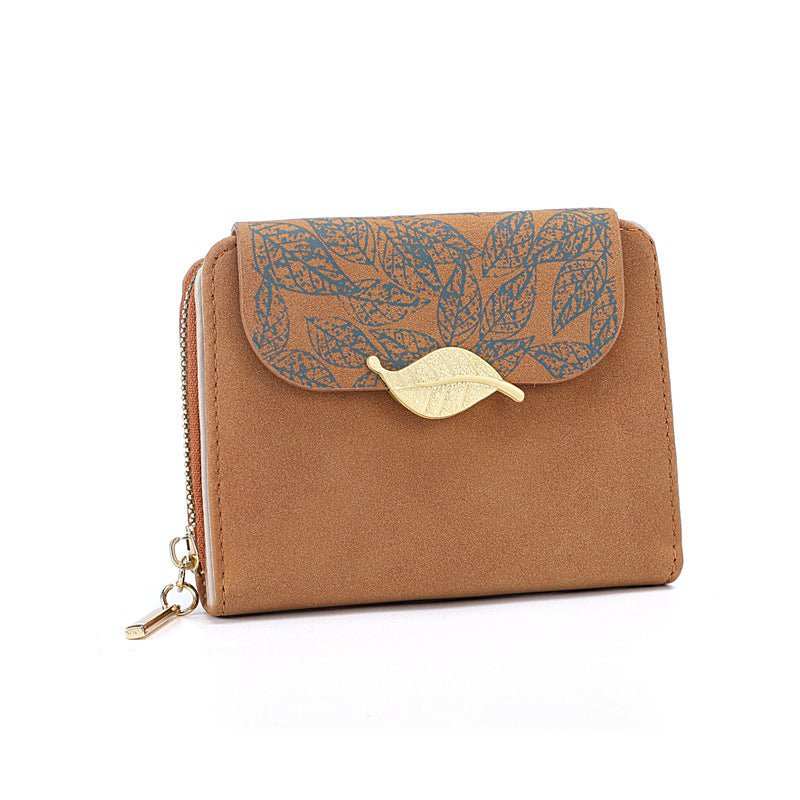Women's Short Print Flip Zipper Wallet - AMIR BAGS INDIA PRIVATE LIMITED
