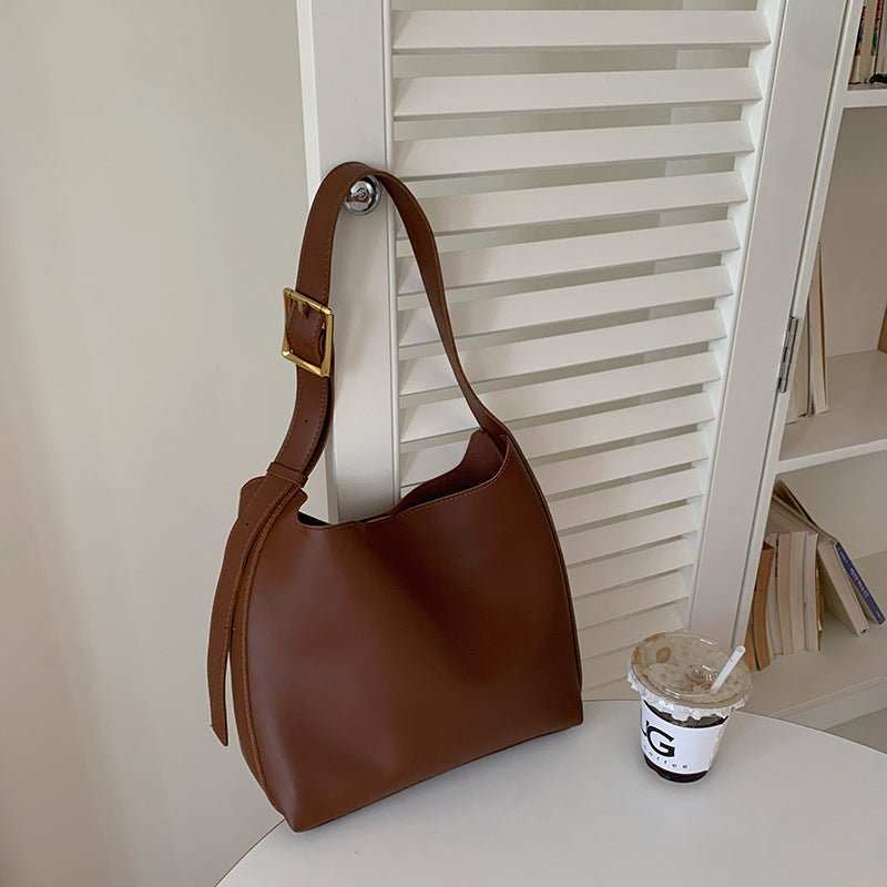 Women's Shoulder Bag Solid Fashion Handbag Crossbody Bag Women's Minimalist PU Leather Bag - AMIR BAGS INDIA PRIVATE LIMITED