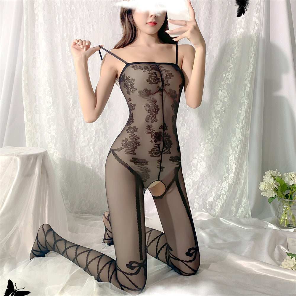 Women's Simple Printed Creative Stockings Jumpsuit - AMIR BAGS INDIA PRIVATE LIMITED