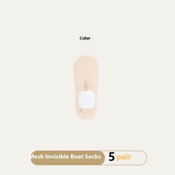 Women's Summer Thin Breathable Traceless Invisible Socks - AMIR BAGS INDIA PRIVATE LIMITED