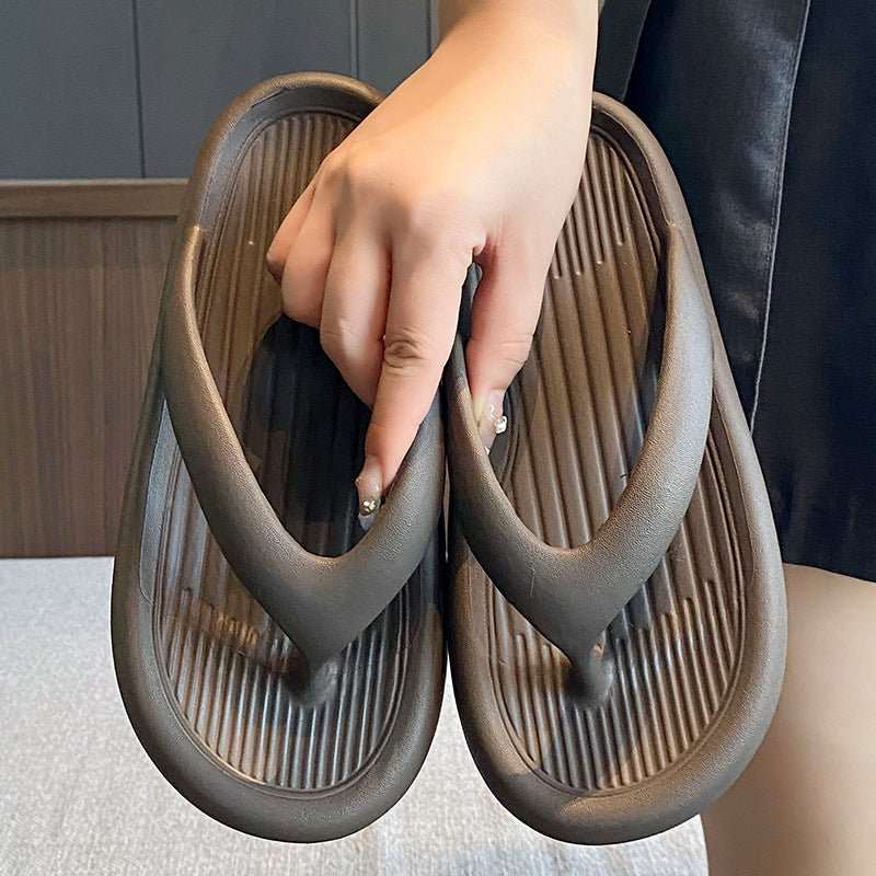 Women's Thick - soled Flip - flops Summer Non - slip - AMIR BAGS INDIA PRIVATE LIMITED