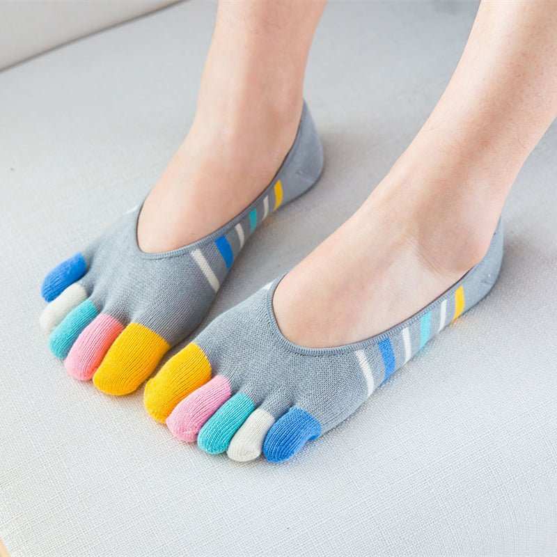 Women's Toe Socks Summer Cotton Invisible Toe Socks Toe Socks - AMIR BAGS INDIA PRIVATE LIMITED