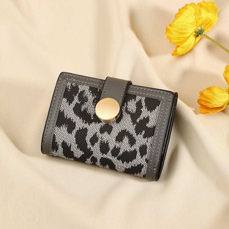 Women's Trendy Leopard Print Fashion Short Wallet - AMIR BAGS INDIA PRIVATE LIMITED
