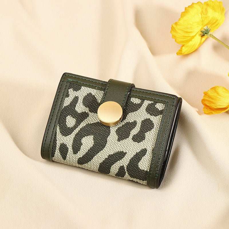 Women's Trendy Leopard Print Fashion Short Wallet - AMIR BAGS INDIA PRIVATE LIMITED