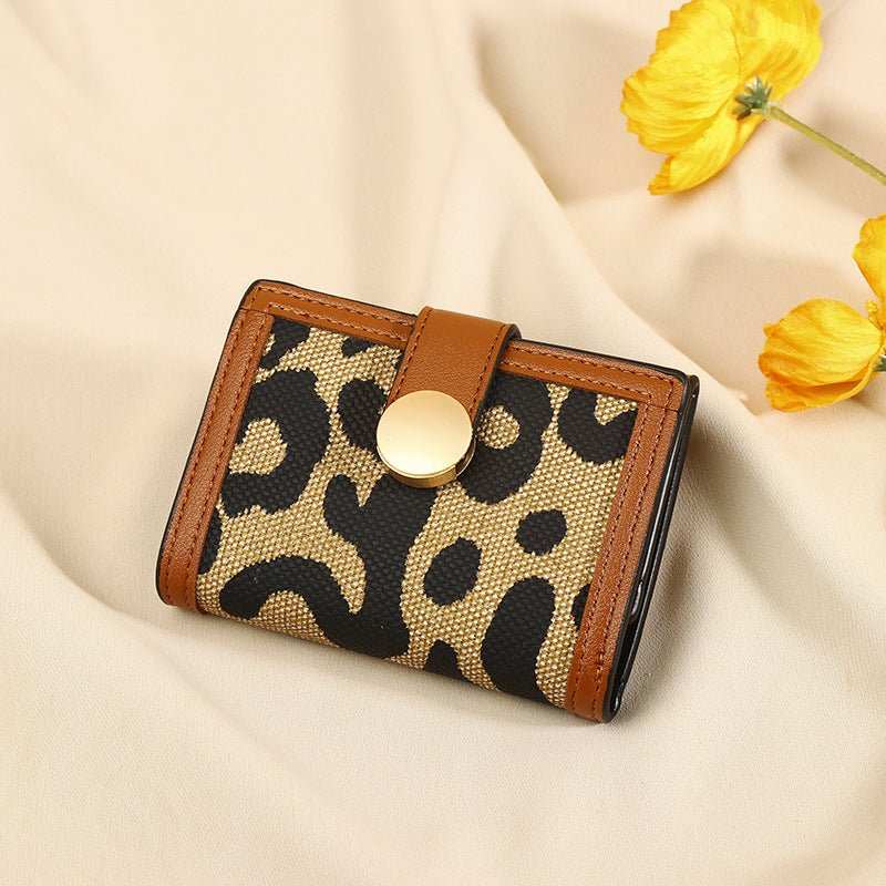 Women's Trendy Leopard Print Fashion Short Wallet - AMIR BAGS INDIA PRIVATE LIMITED