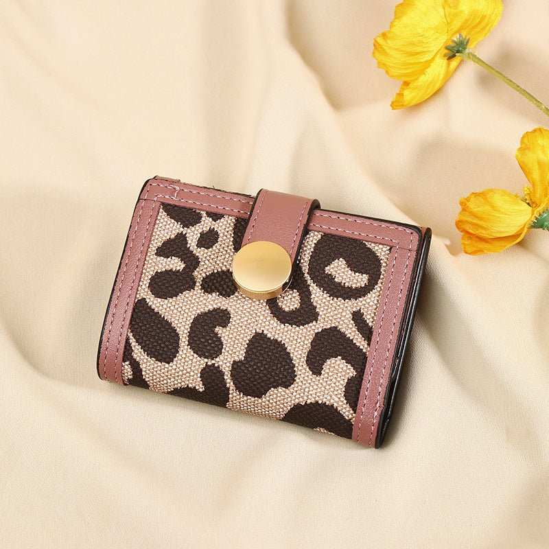 Women's Trendy Leopard Print Fashion Short Wallet - AMIR BAGS INDIA PRIVATE LIMITED