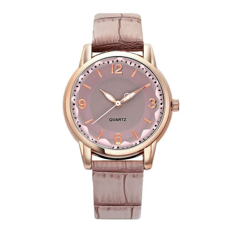 Women's Two - tone Dial Belt Quartz Watch - AMIR BAGS INDIA PRIVATE LIMITED