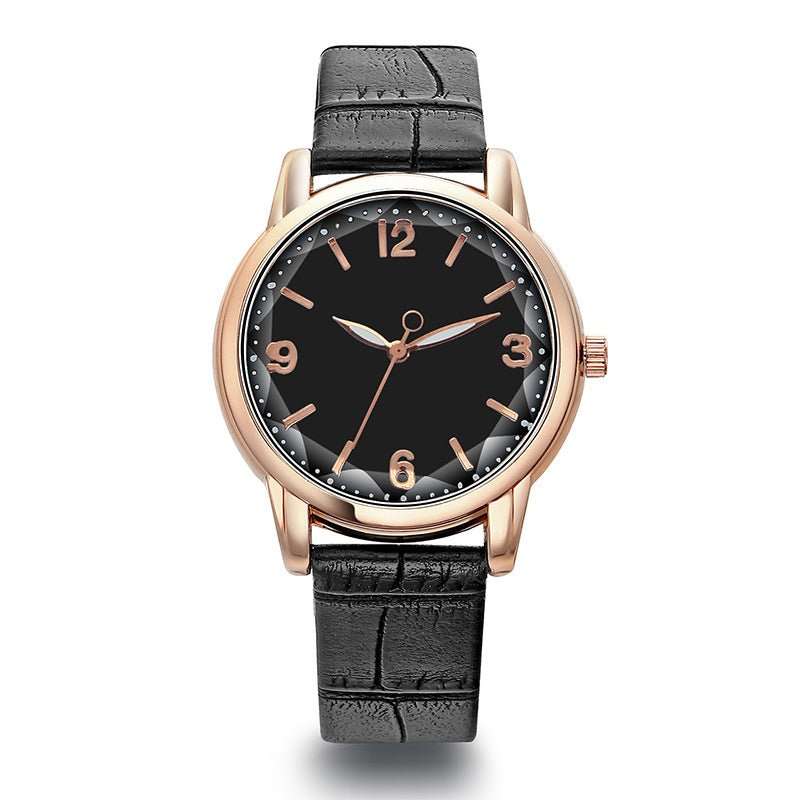 Women's Two - tone Dial Belt Quartz Watch - AMIR BAGS INDIA PRIVATE LIMITED