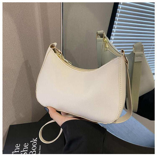 Women's Underarm Bag Solid Color Small Square Handbag Fashion Shoulder Bags - AMIR BAGS INDIA PRIVATE LIMITED