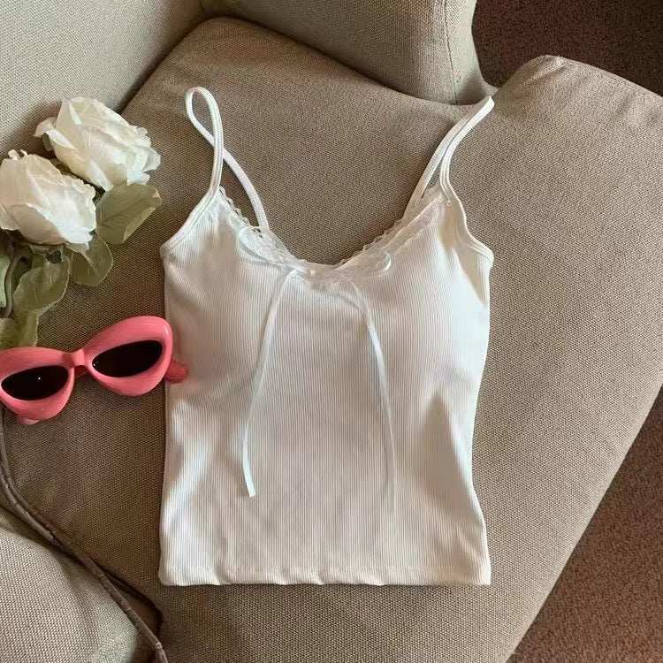 Women's V - neck Bowknot Camisole - AMIR BAGS INDIA PRIVATE LIMITED