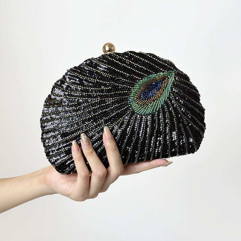 Women's Vintage Beaded One - shoulder Crossbody Chain Handbag - AMIR BAGS INDIA PRIVATE LIMITED