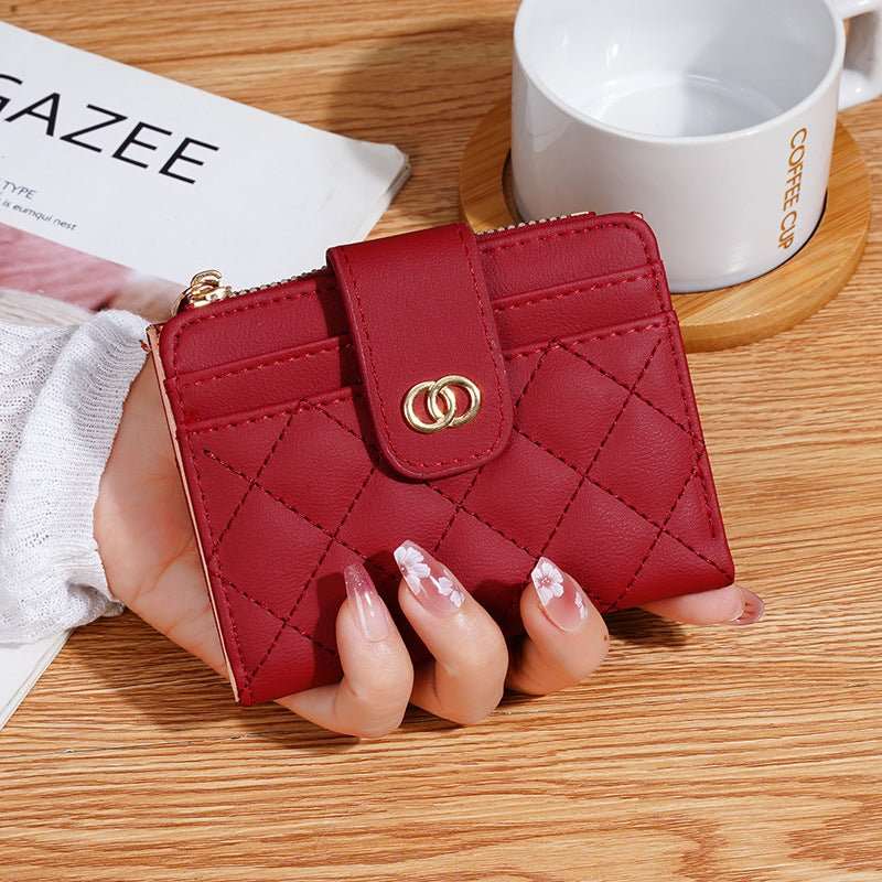 Women's Wallet Classic Style Embroidery Thread Multi - card - slot Coin Purse Women - AMIR BAGS INDIA PRIVATE LIMITED