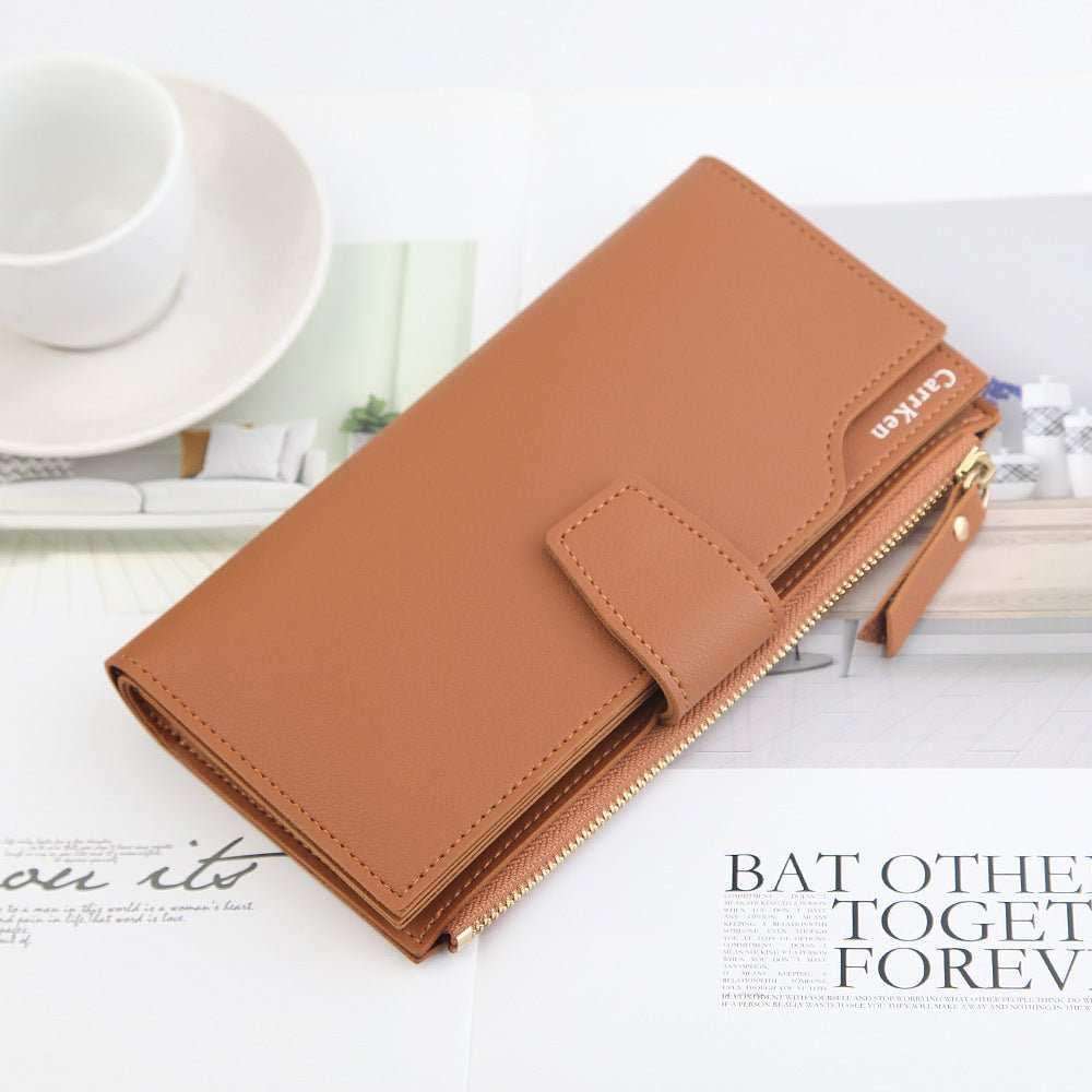 Women's Wallet Long Wallet Women Zipper Card - AMIR BAGS INDIA PRIVATE LIMITED