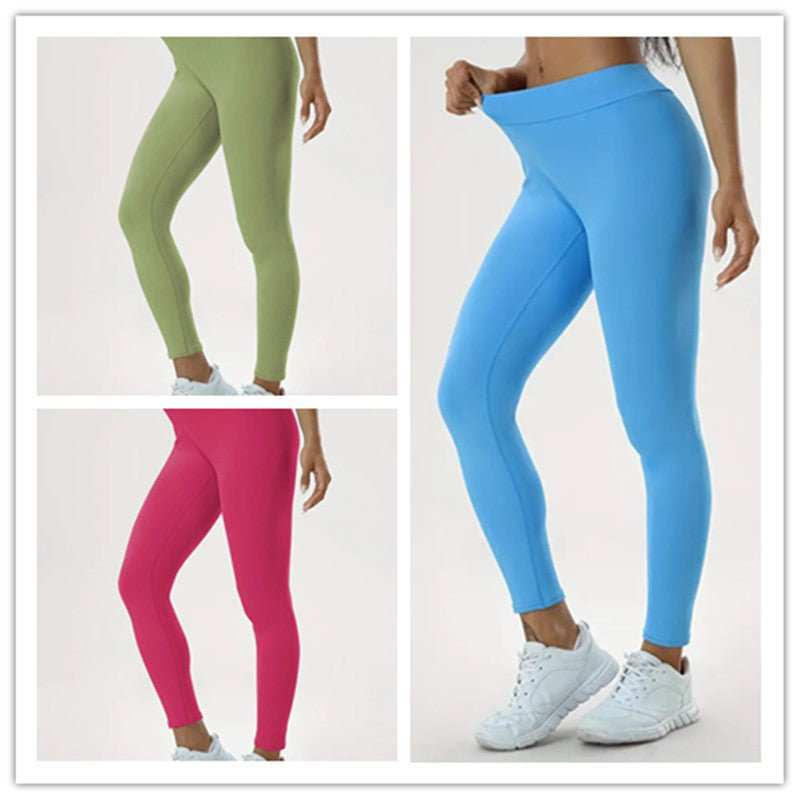 Women's Yoga Pants High Waist Lift High Elastic Tight Fitness Trousers - AMIR BAGS INDIA PRIVATE LIMITED