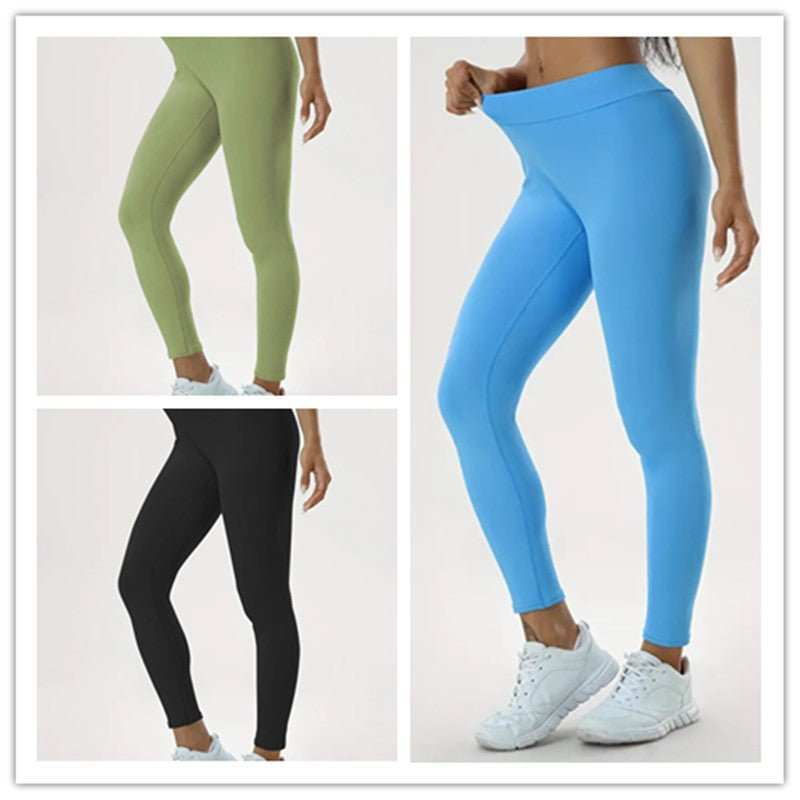 Women's Yoga Pants High Waist Lift High Elastic Tight Fitness Trousers - AMIR BAGS INDIA PRIVATE LIMITED