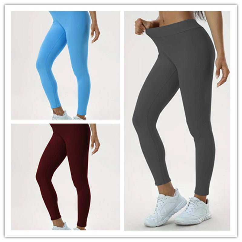 Women's Yoga Pants High Waist Lift High Elastic Tight Fitness Trousers - AMIR BAGS INDIA PRIVATE LIMITED