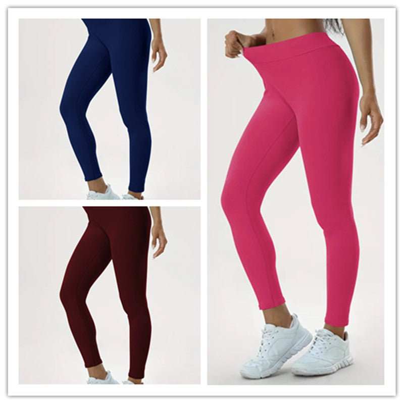 Women's Yoga Pants High Waist Lift High Elastic Tight Fitness Trousers - AMIR BAGS INDIA PRIVATE LIMITED