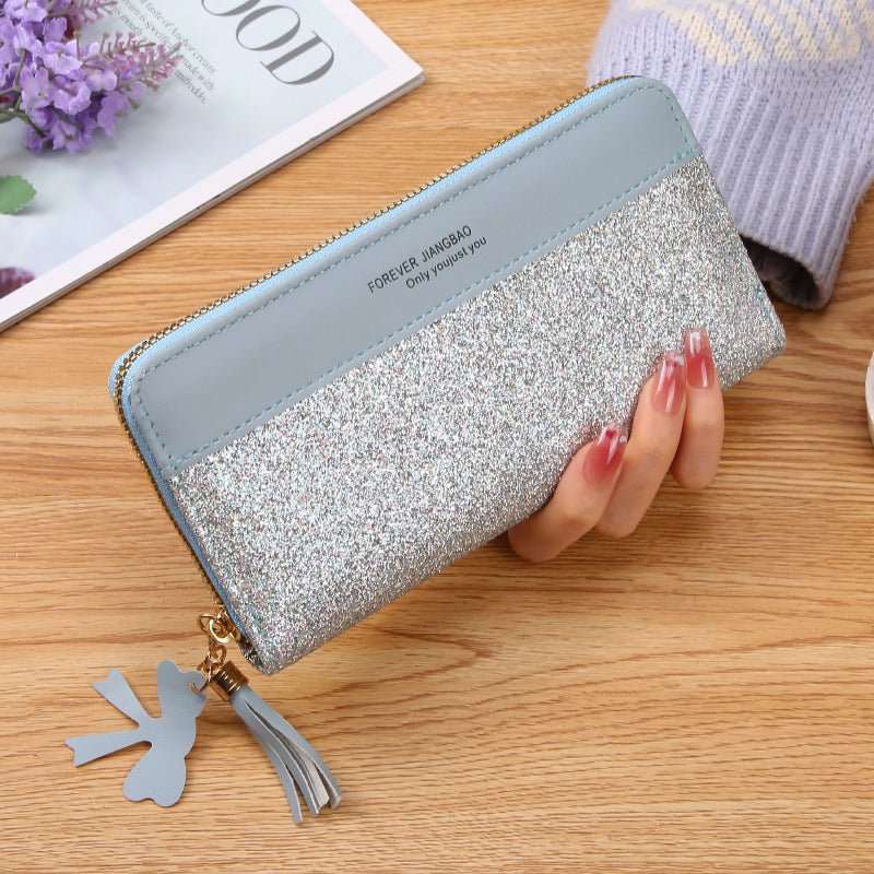 Women's Zipper Stitching Solid Color Tassel Wild - AMIR BAGS INDIA PRIVATE LIMITED