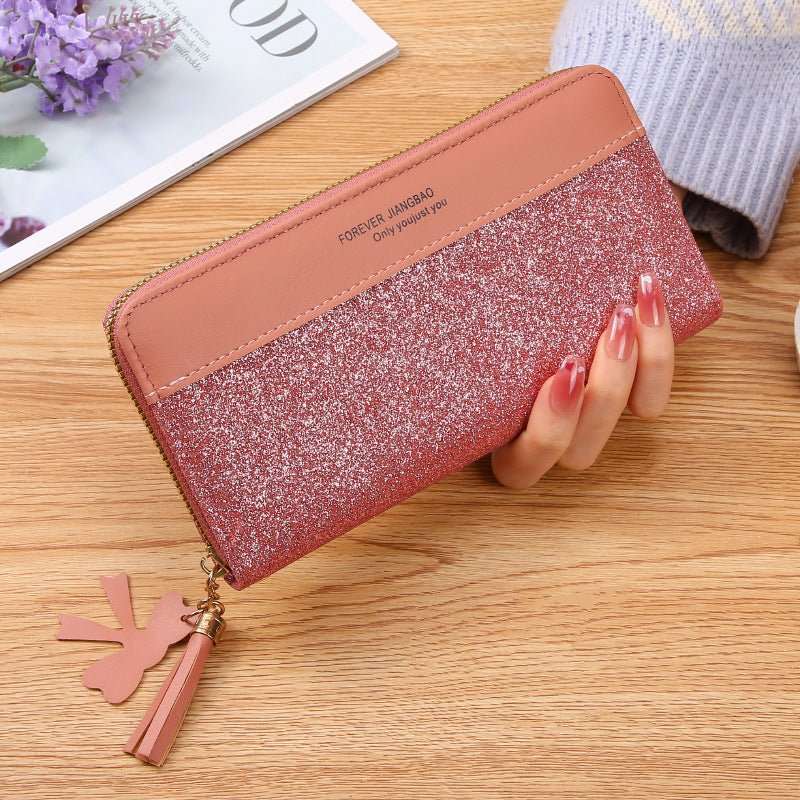Women's Zipper Stitching Solid Color Tassel Wild - AMIR BAGS INDIA PRIVATE LIMITED