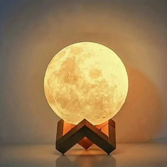 1 LED Moon Light Galaxy Light, DIY Moon Night Light, Girl, Boy, Child, Woman Birthday Gift, Bedroom Decoration (Warm Light) - AMIR BAGS INDIA PRIVATE LIMITED