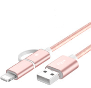 100cm 2A Fast Charger Cable 2 IN 1 USB Type C Micro USB Braided Cord For Mate 8 S 9 10 Pro P8 P9 P10 Lite P20 Honor 7 8 9 - AMIR BAGS INDIA PRIVATE LIMITED