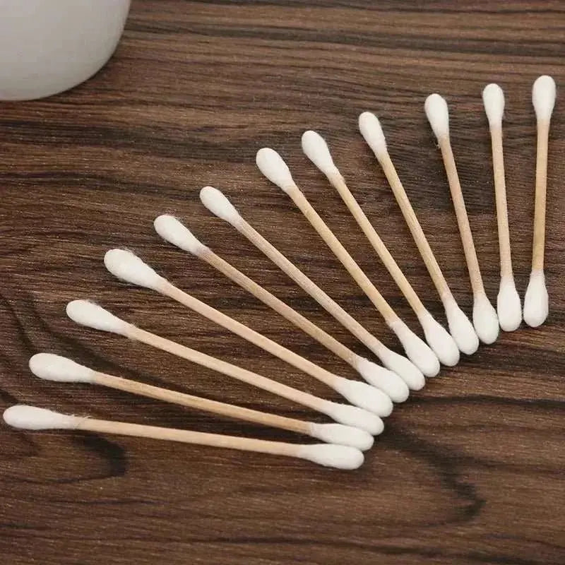 100pcs Per Pack, 5 Packs, Double - ended Cotton Swabs, Baby Cotton Swabs, Ear Cleaning Sticks, Healthy Cleaning Tools - AMIR BAGS INDIA PRIVATE LIMITED