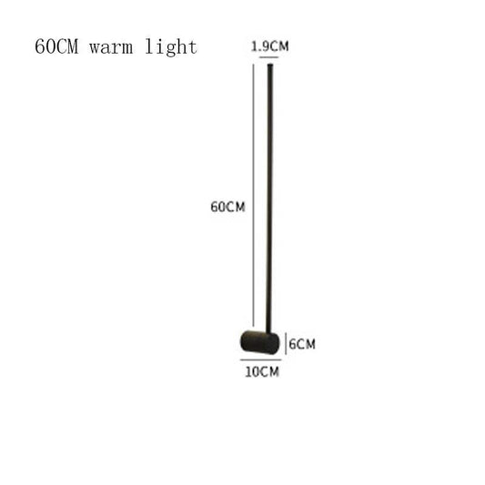 60cm warm light LED wall lamp for home bathroom mirror with acrylic shade and button switch