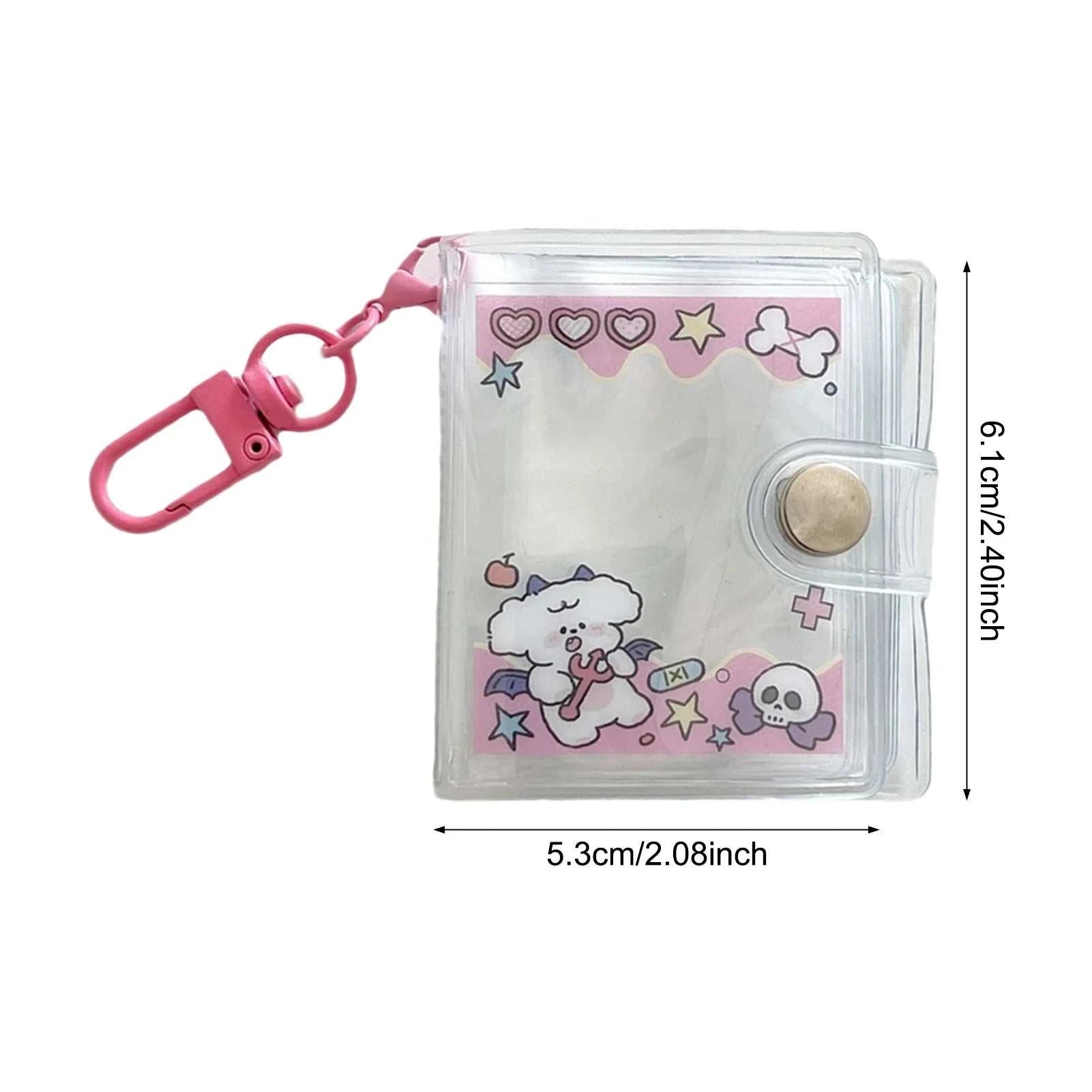 2 Inch Mini Small Photo Album Korean Cartoon Mini Album Keychain for Family Friend Party Memory - AMIR BAGS INDIA PRIVATE LIMITED