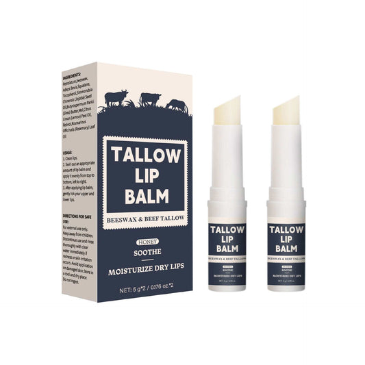 2 PCs Light Grain Soft Full Lips Beef Fat Lip Balm - AMIR BAGS INDIA PRIVATE LIMITED