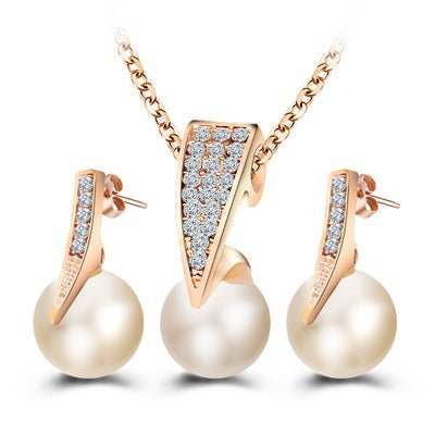 2 - piece faux pearl necklace set - AMIR BAGS INDIA PRIVATE LIMITED