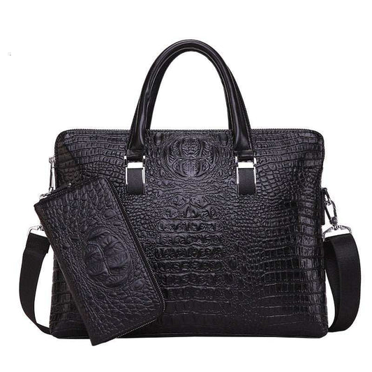 2021 Men Business Handbag Cross Section Pattern Casual Briefcase PU Leather Messenger Bag For Men - AMIR BAGS INDIA PRIVATE LIMITED