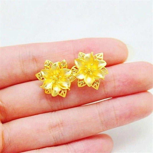 24K Gold Plated Earrings Euro Gold Jewelry New Popular Earrings - AMIR BAGS INDIA PRIVATE LIMITED