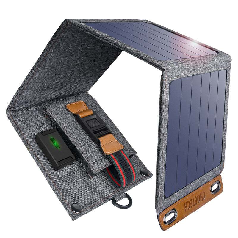 Portable foldable mobile phone tablet solar charger with USB interface and 3000mA charging current