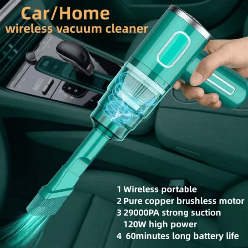 29000PA Cordless Hand Held Vacuum Cleaner Mini Portable Car Auto Home - AMIR BAGS INDIA PRIVATE LIMITED