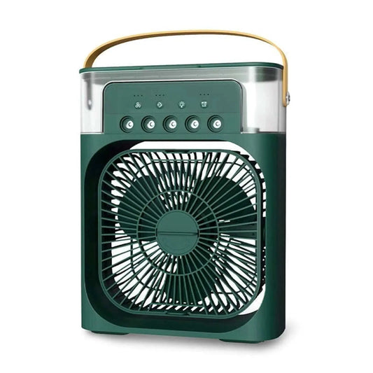 3 In 1 Fan Air Conditioners Portable USB Electric Fan LED Night Light Features:Mist Function: Includes a built-in water tank for misting to increase airs humidity, improve comfort and relieve dryness in hot weather.Low noise: The fan hAMIR BAGS INDIA PRIVATE LIMITEDAMIR BAGS INDIA PRIVATE LIMITEDnull