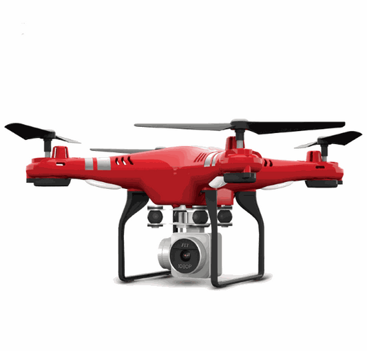 Red X52 RC drone quadcopter with 1080P HD camera and altitude hold feature