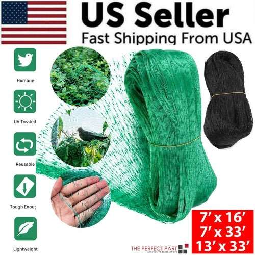 33FT Anti Bird Netting Pond Net Protection Tree Crops Plants Fruits - AMIR BAGS INDIA PRIVATE LIMITED