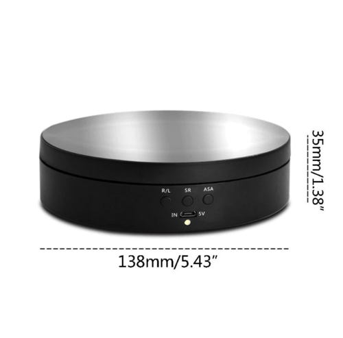 360° Electric Motorized Rotating Display Stand Jewelry Photography - AMIR BAGS INDIA PRIVATE LIMITED