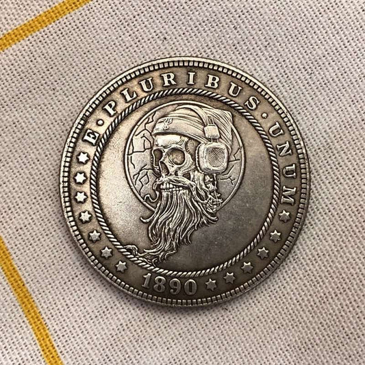 38MM Antique Silver Coin Crafts - AMIR BAGS INDIA PRIVATE LIMITED