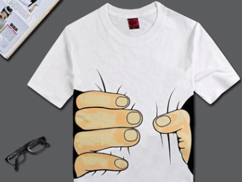 3D big hand short sleeve t-shirt - AMIR BAGS INDIA PRIVATE LIMITED