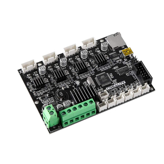 3D printer accessories mute motherboard circuit board with multiple connectors and green terminal blocks