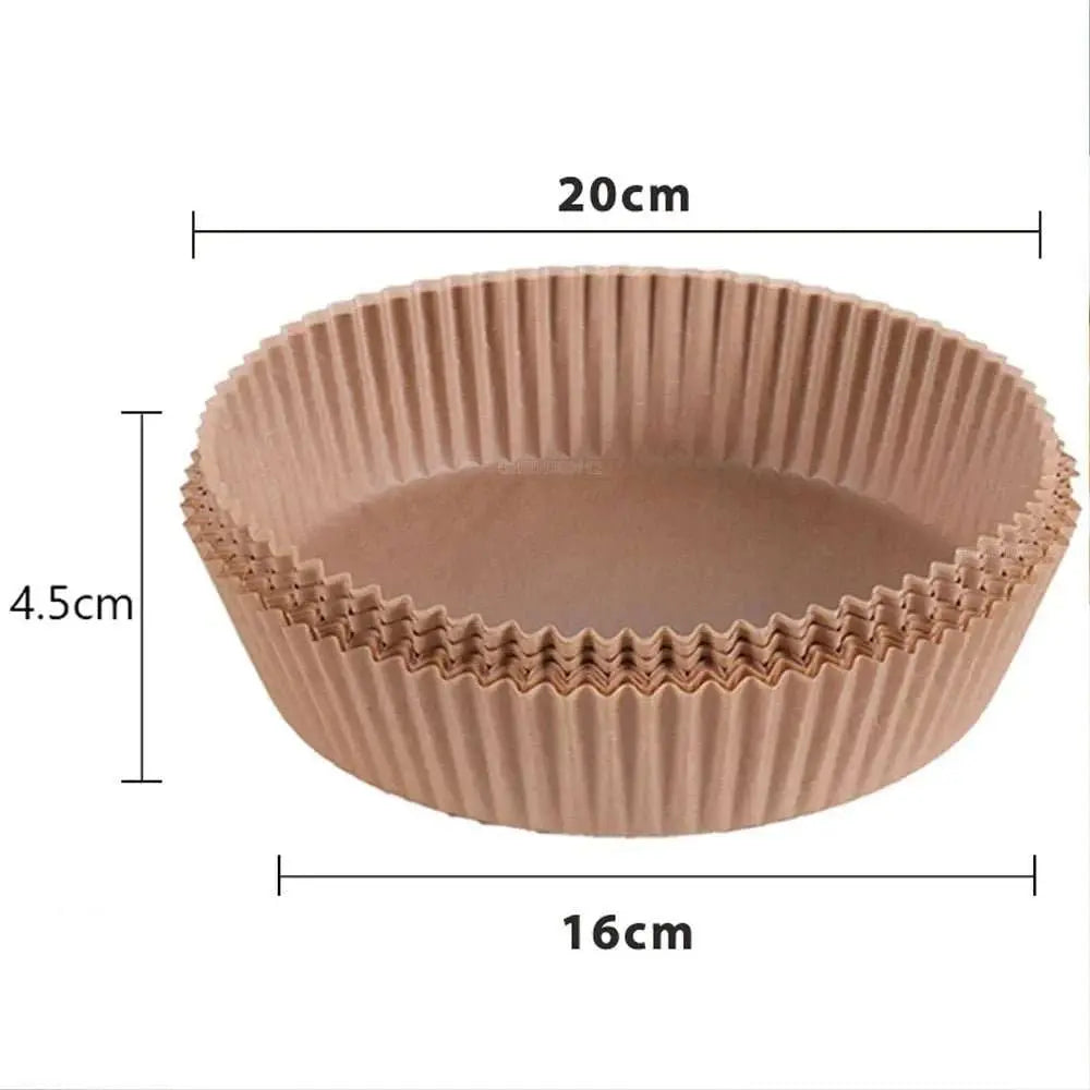 50/100Pcs Air Fryer Disposable Paper Non - Stick Airfryer Baking Papers Round Air - Fryer Paper Liners Paper Kitchen Accessories - AMIR BAGS INDIA PRIVATE LIMITED
